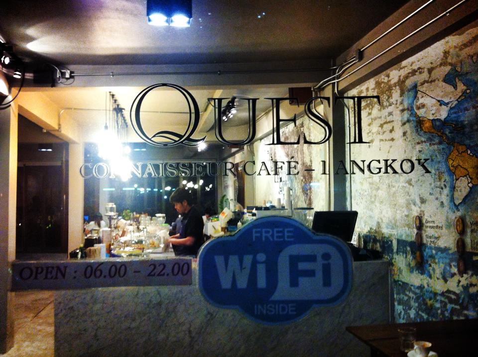 cafe quest bts phayathai free wifi
