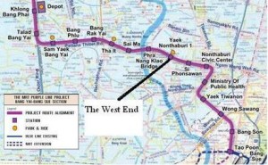 Purple line Bangkok Nontabri