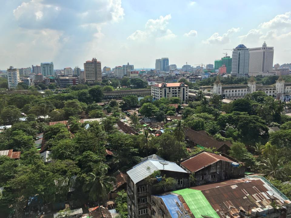 Yangon city view